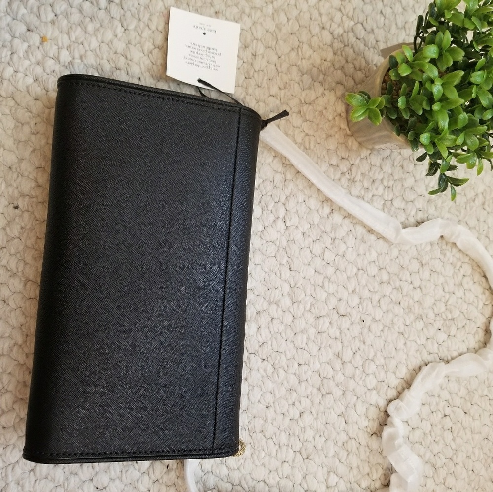 Kate Spade Eva Davies Mews Black Clutch Crossbody - Picture 7 of 8